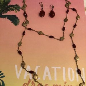 necklace and earrings set